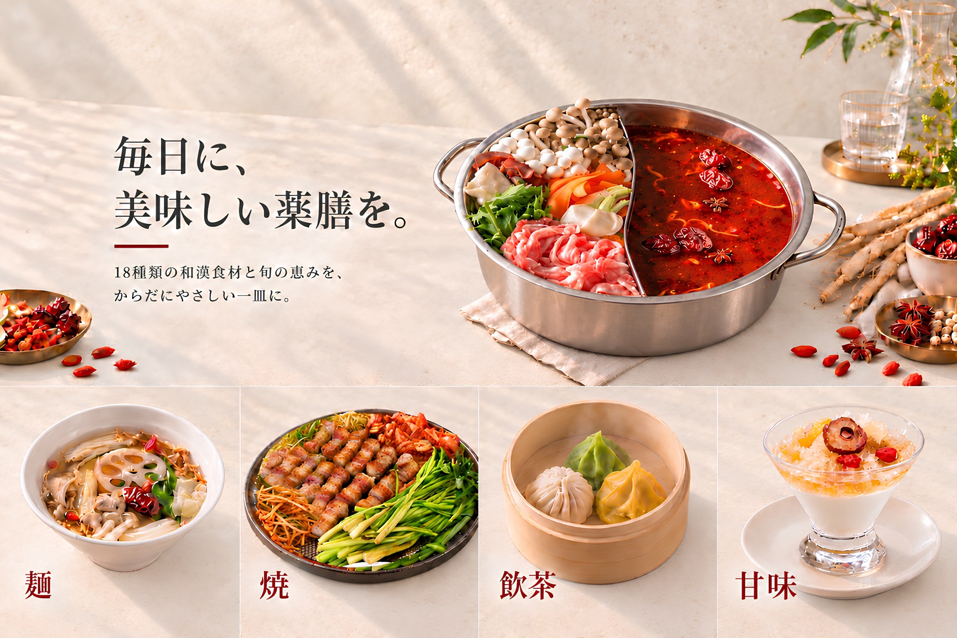 毎日に、美味しい薬膳を。